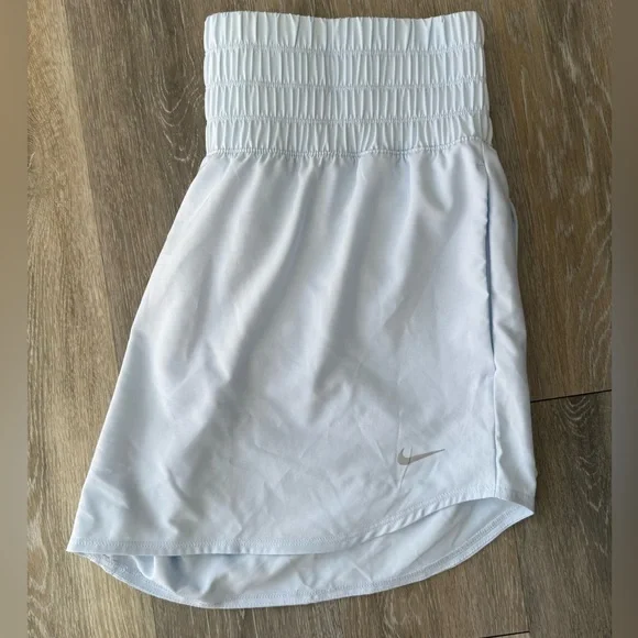 Nike One Women's Dri-FIT Ultra High-Waisted 3" Brief-Lined Shorts Armori Blue XL - Picture 4 of 7